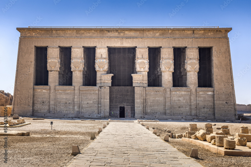 The Dendera Temple to Hathor in Qena, Egypt