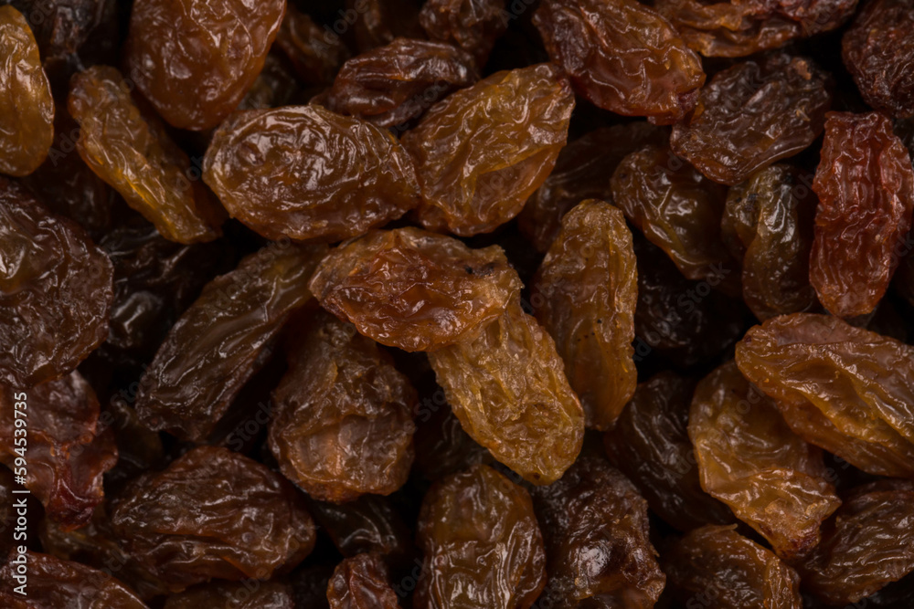 Sweet raisins background