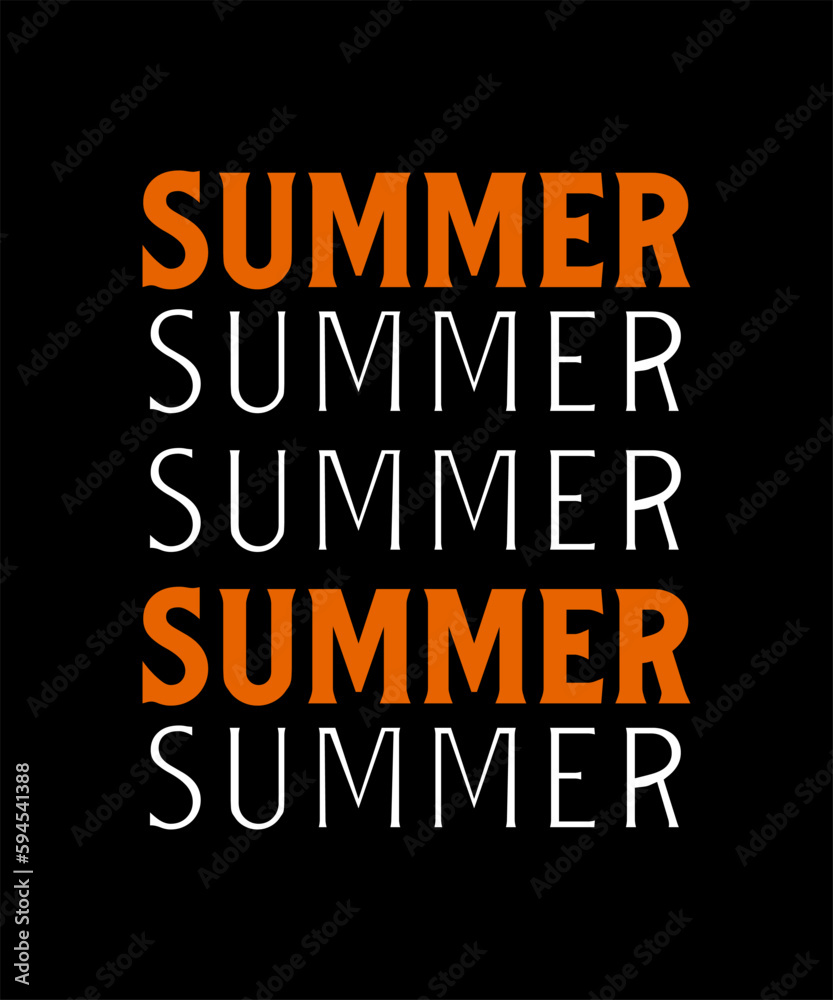 Summer never ends tshirt design summer logo vector illustration design