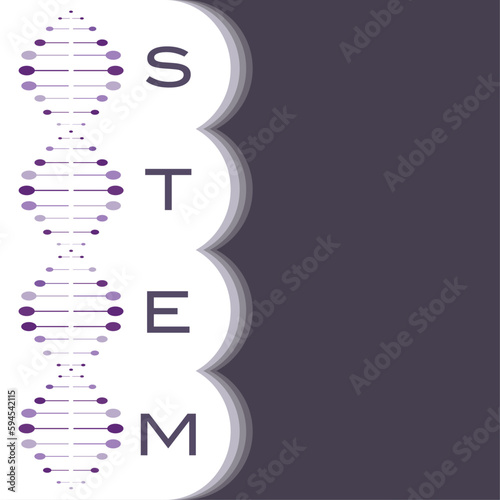 STEM Science Technology Engineering and Mathematics vector illustration background graphic © Julee Ashmead