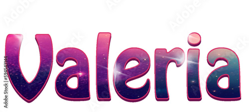 Valeria - multicolor - female name - sparkles - ideal for websites, emails, presentations, greetings, banners, cards, books, t-shirt, sweatshirt, prints
: 