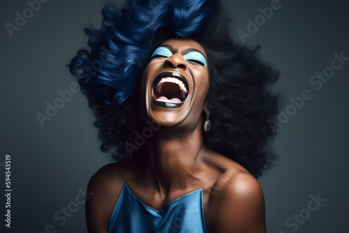 Modern Photo Image of Drag Queens, made with an generative AI