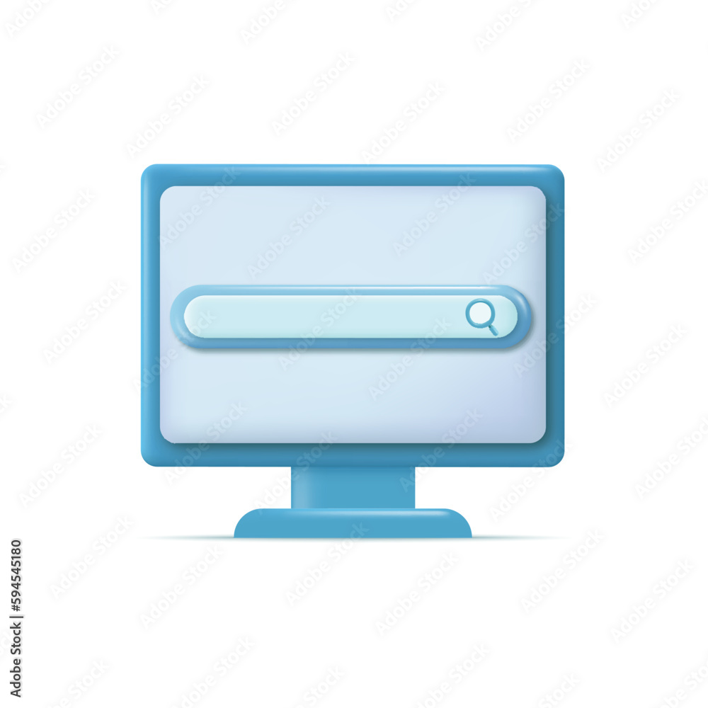 Fototapeta premium Search bar template for website in computer. Vector