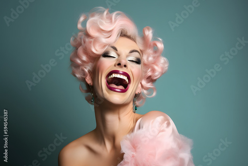 Modern Photo Image of Drag Queens, made with an generative AI