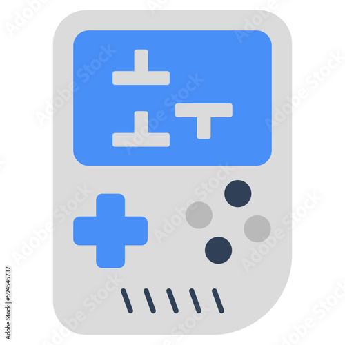 Brick game icon, editable vector