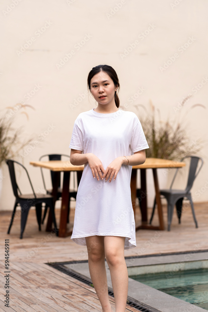 Portrait photography of a stunning Asian woman with an enchanting gaze Portrait photography of a stunning Asian woman with an enchanting gaze