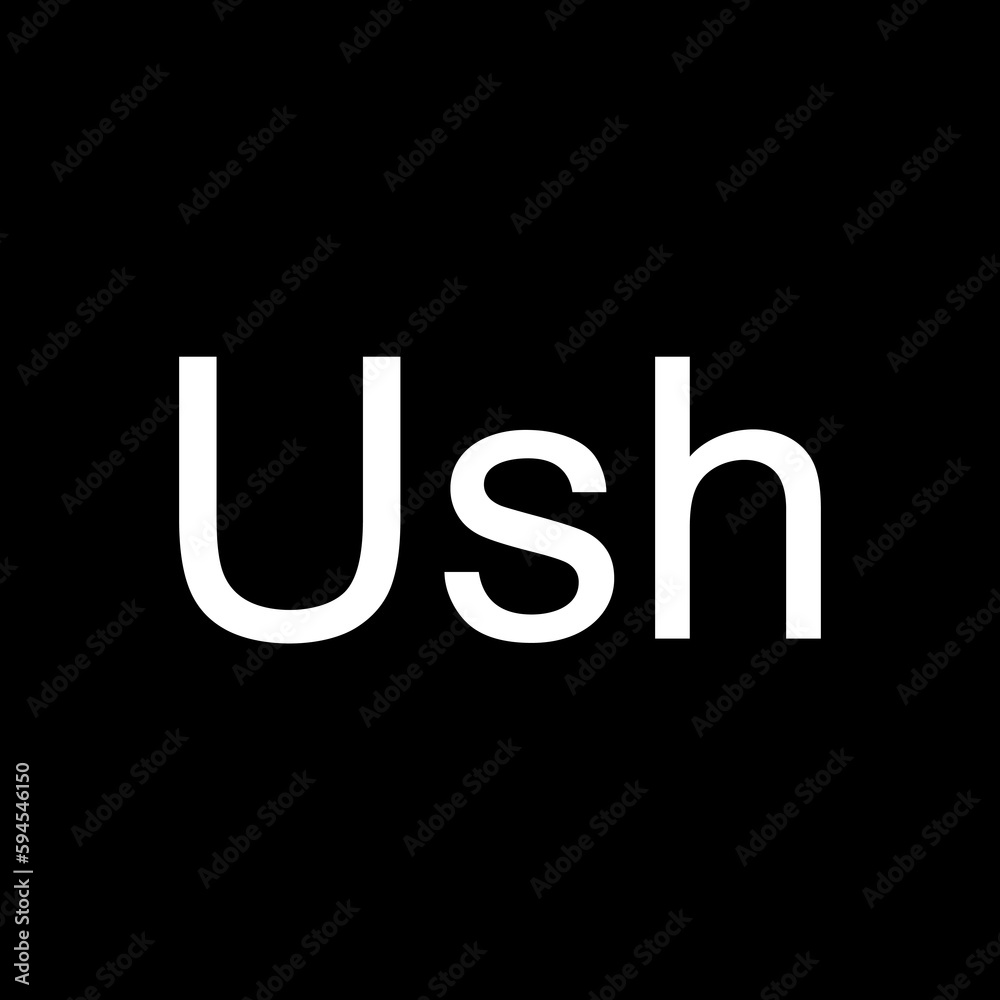 Uganda Currency Symbol, Ugandan Shilling Icon, UGX Sign. Vector Illustration Uganda Currency Symbol, Ugandan Shilling Icon, UGX Sign. Vector Illustration