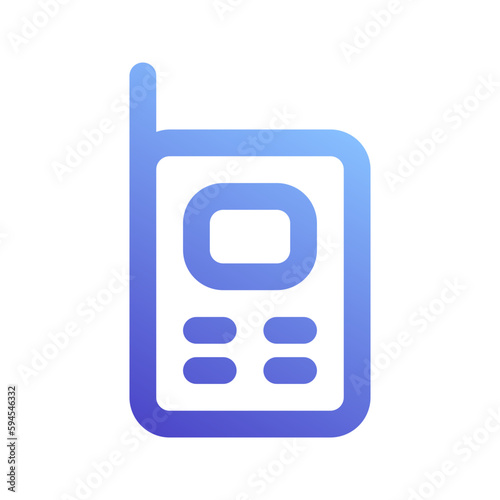 walkie talkie gradient icon