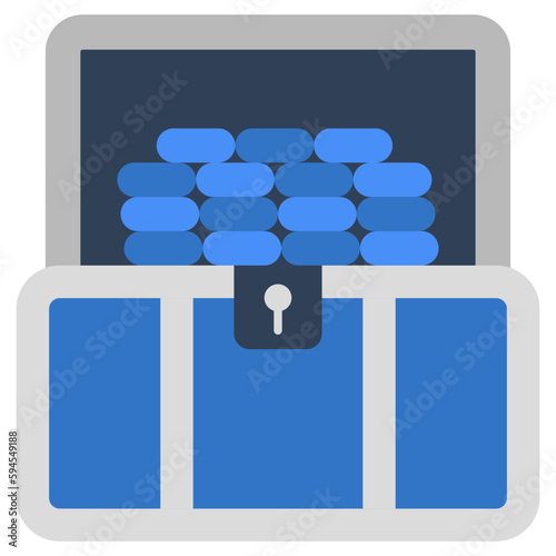 An editable design icon of ingots