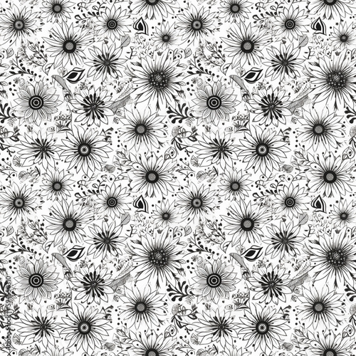 Tillable flower pattern