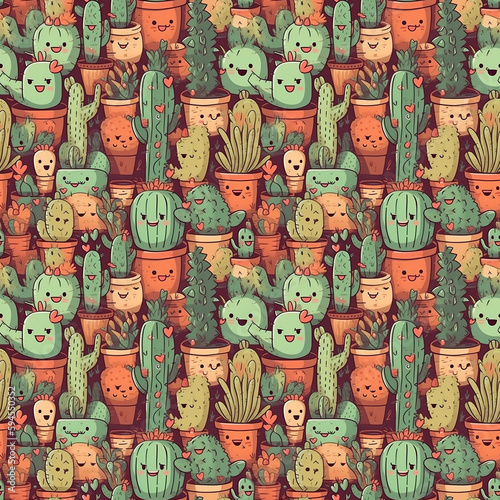 Tillable cactus pattern