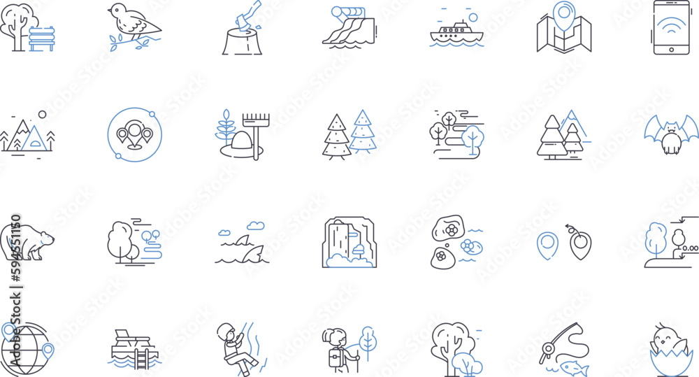 Fototapeta premium Dancing partying line icons collection. Grooving, Boogying, Shaking, Jamming, Swaying, Twirling, Bouncing vector and linear illustration. Spinning,Rocking,Moving outline signs set
