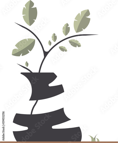 illustration of a tree with leaves