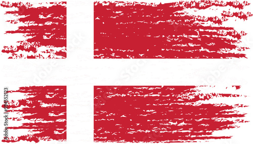 Brush stroke flag of DENMARK
