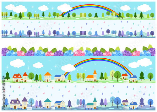 ノーマル版梅雨の景色のラインセット