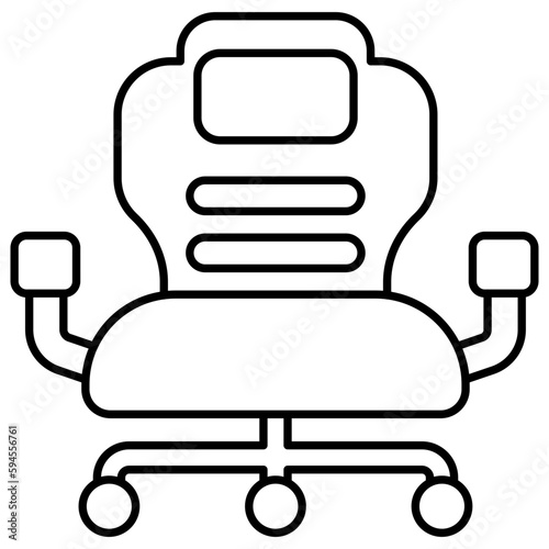 Premium download icon of swivel chair 