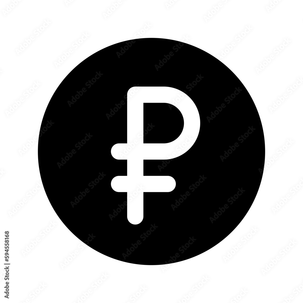 ruble glyph icon ruble glyph icon