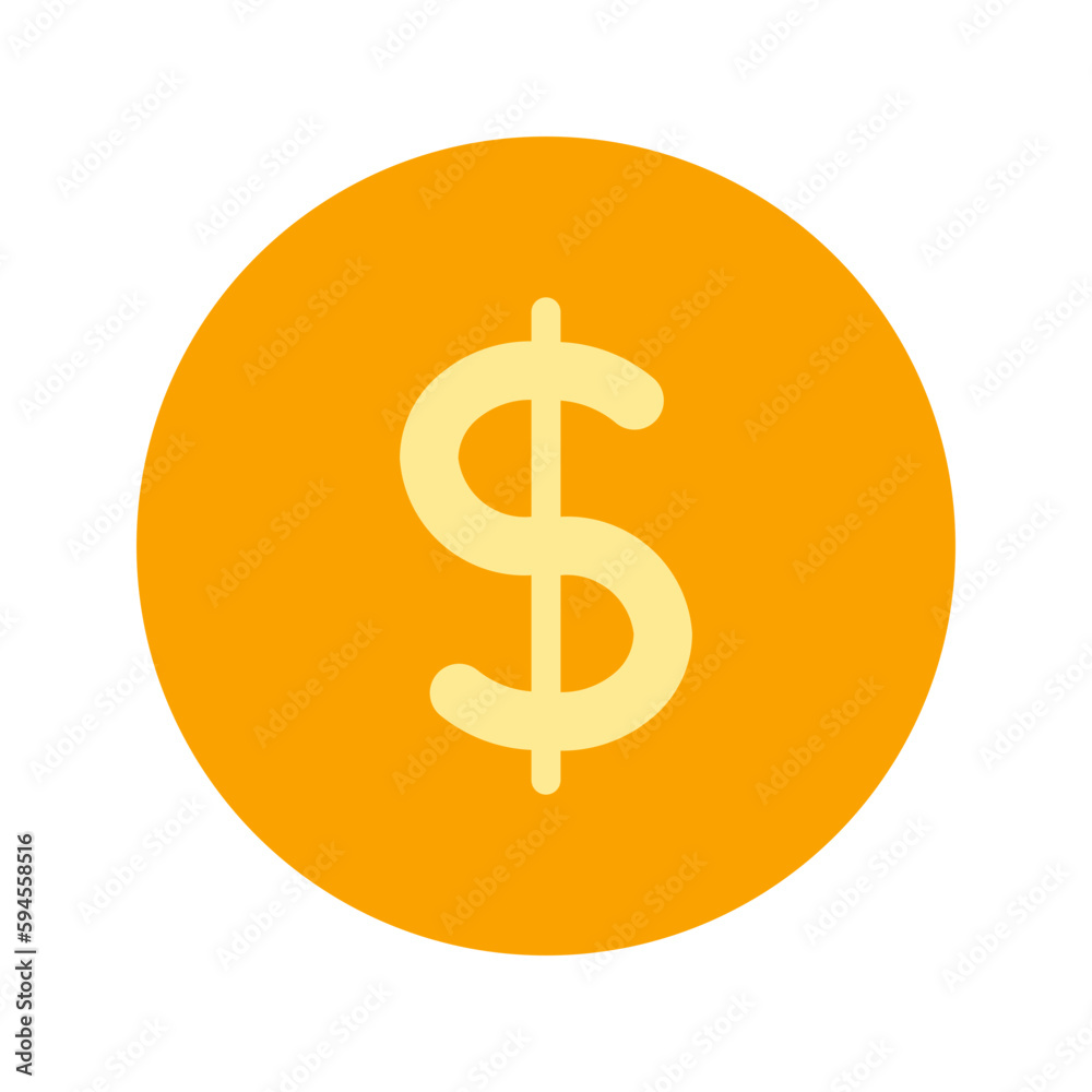 dollar flat icon