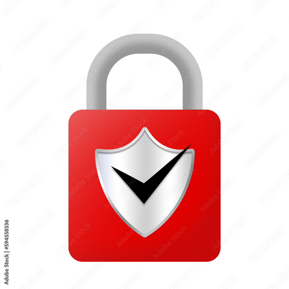 red lock silver shield and correct mark security red lock silver shield and correct mark security