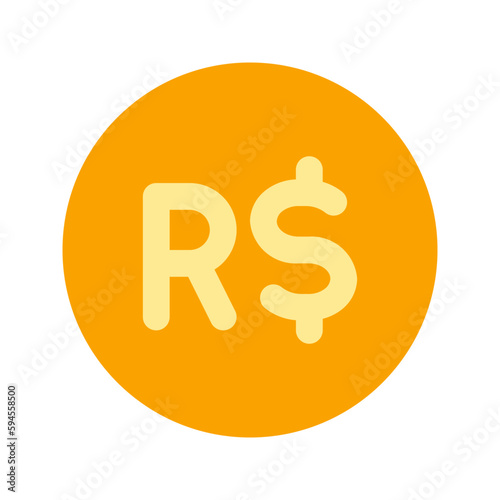 brazilian real flat icon