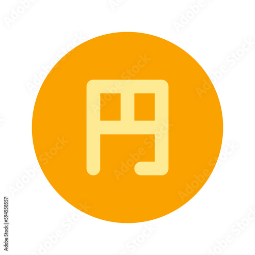 yen flat icon