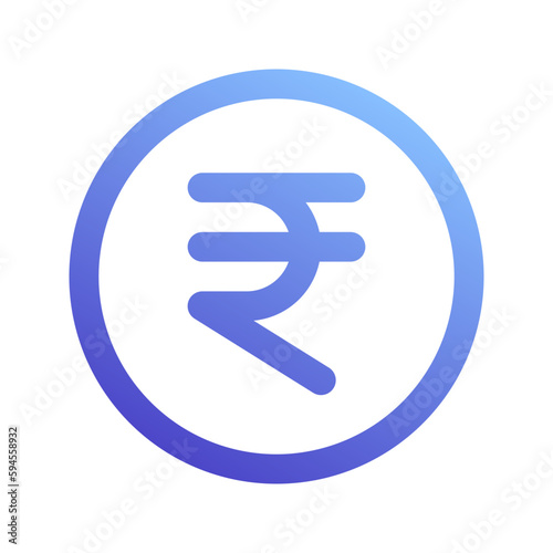rupee gradient icon