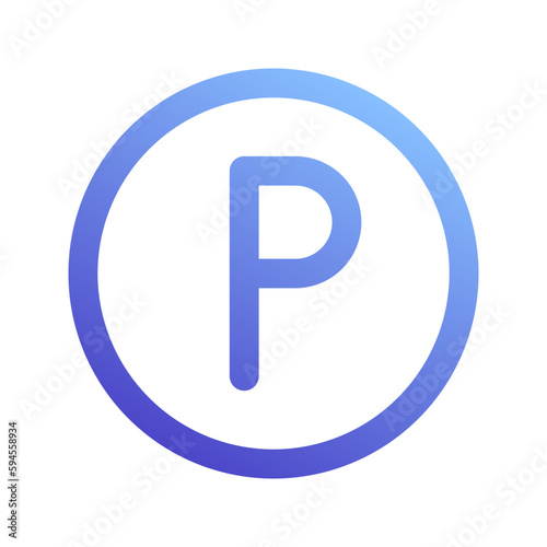 penny gradient icon