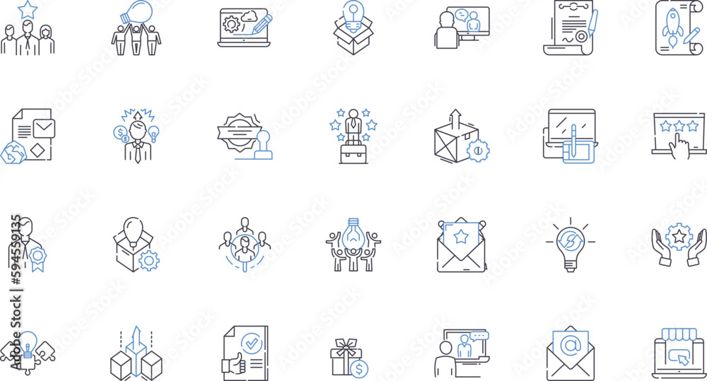 Outreach concept line icons collection. Connection, Nerk, Community, Involvement, Outreach, Partnership, Collaboration vector and linear illustration. Communication,Engagement,Impact outline signs set Outreach concept line icons collection. Connection, Nerk, Community, Involvement, Outreach, Partnership, Collaboration vector and linear illustration. Communication,Engagement,Impact outline signs set