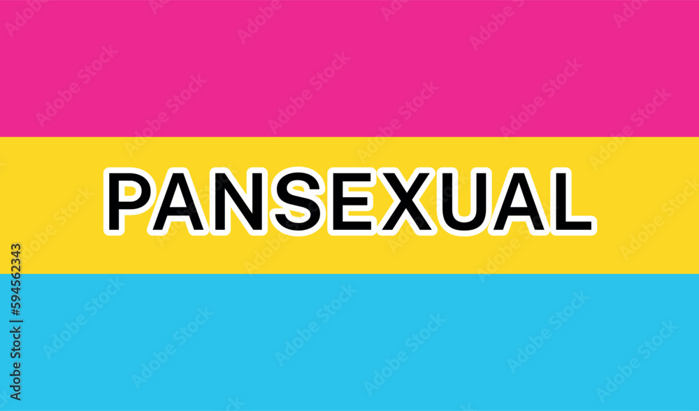 Fototapeta premium View of International Pansexual Pride Flag