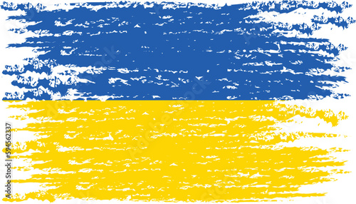 Brushstroke flag of UKRAINE