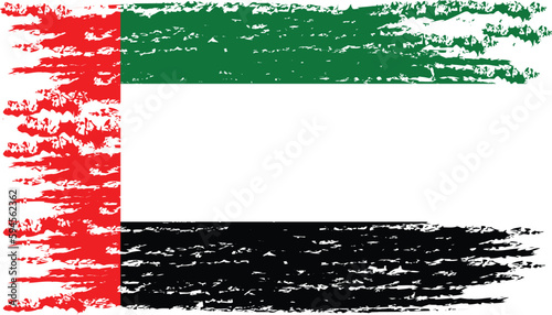 Brushstroke flag of UNITED ARAB EMIRATES