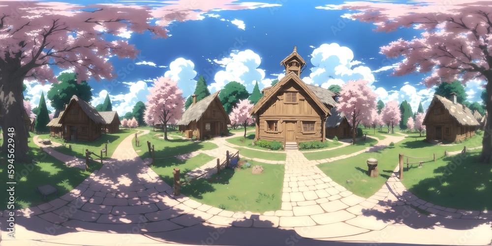 Full 360 degrees seamless spherical panorama HDRI equirectangular