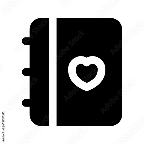 diary glyph icon