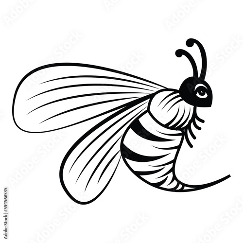 Bee Drawing Outline