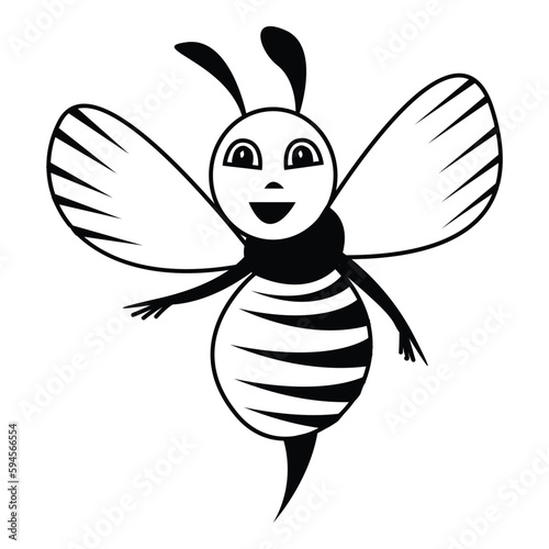 Bee Drawing Outline