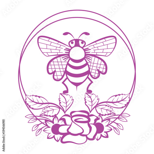 Bee Drawing Outline