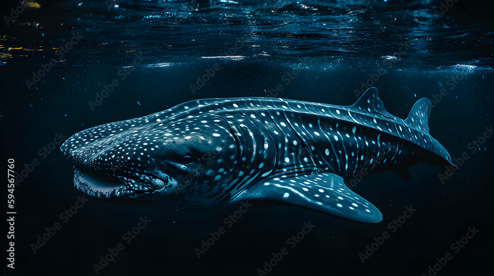 whale shark in the sea