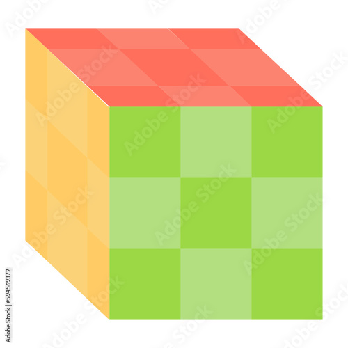 Cubes Flat Icon
