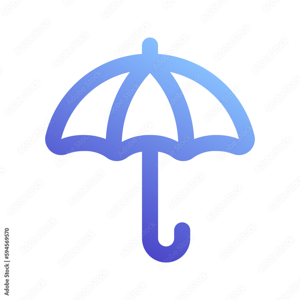 umbrella gradient icon umbrella gradient icon