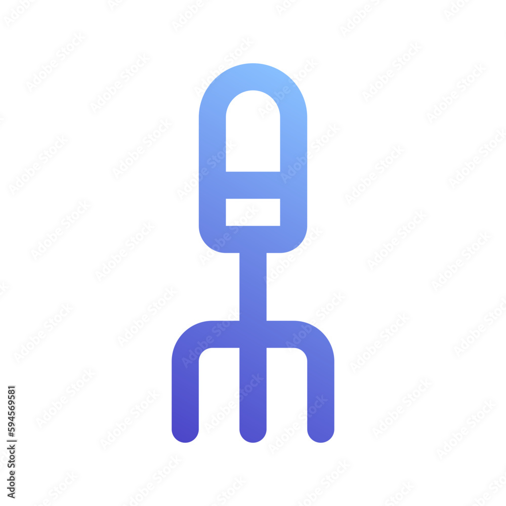 pitchfork gradient icon