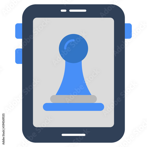 An icon design of mobile strategy 