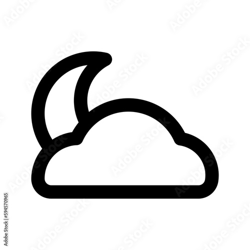 cloudy night icon