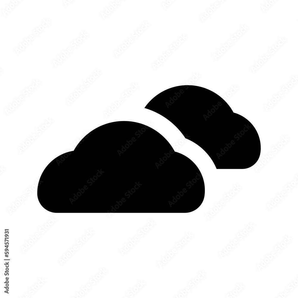 cloud glyph icon cloud glyph icon