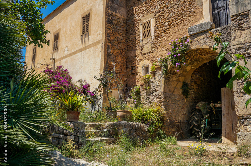Fototapeta premium Felanitx Mallorca Balearic Islands old town farm house finca casa