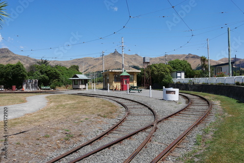 Gleise Museumsbahn Verkehrsmuseum bei Christchurch photo