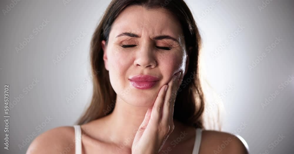 Sore Tooth And Decay. Woman Dental Health Sore Tooth And Decay. Woman Dental Health