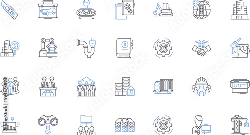 Human development line icons collection. Growth, Maturation, Learning, Adulthood, Progression, Maturity, Development vector and linear illustration. Evolution,Advancement,Transformation outline signs