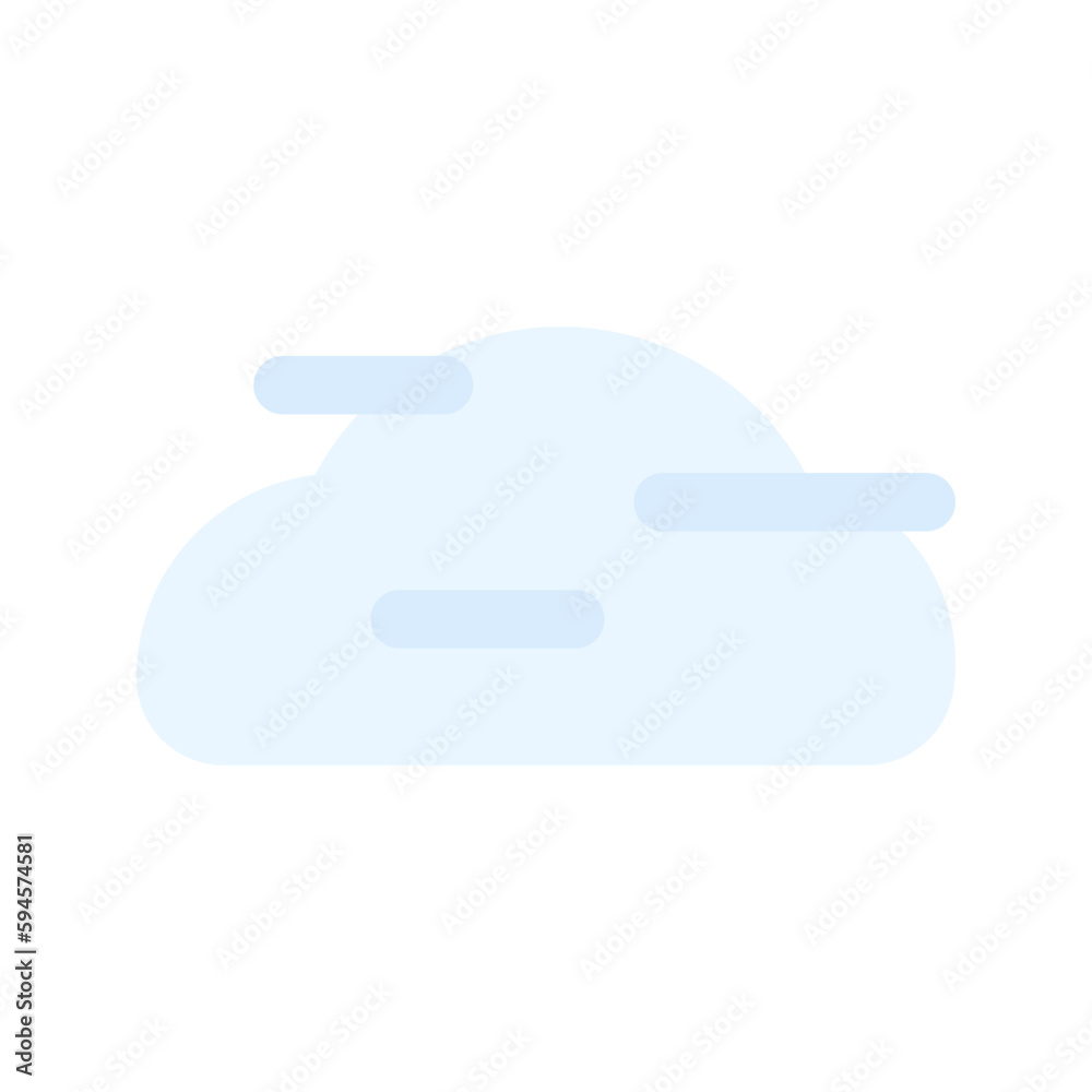 Fototapeta premium fog flat icon