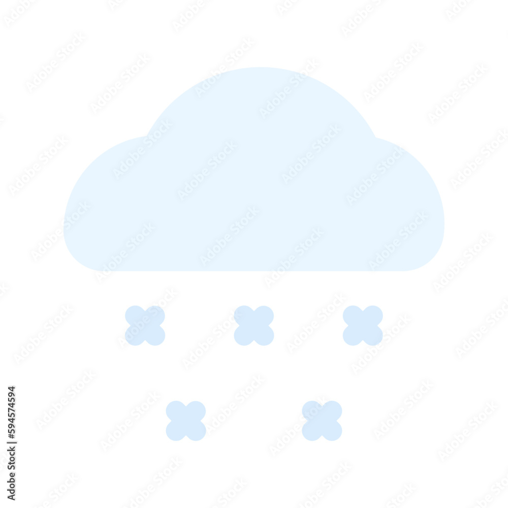 Fototapeta premium snow flat icon