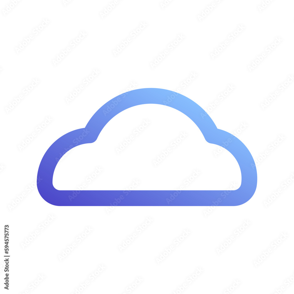 cloud gradient icon cloud gradient icon